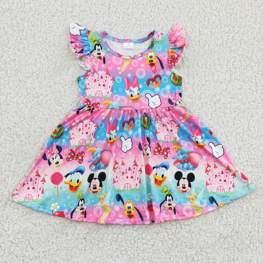 Red Cartoon Girls Dress