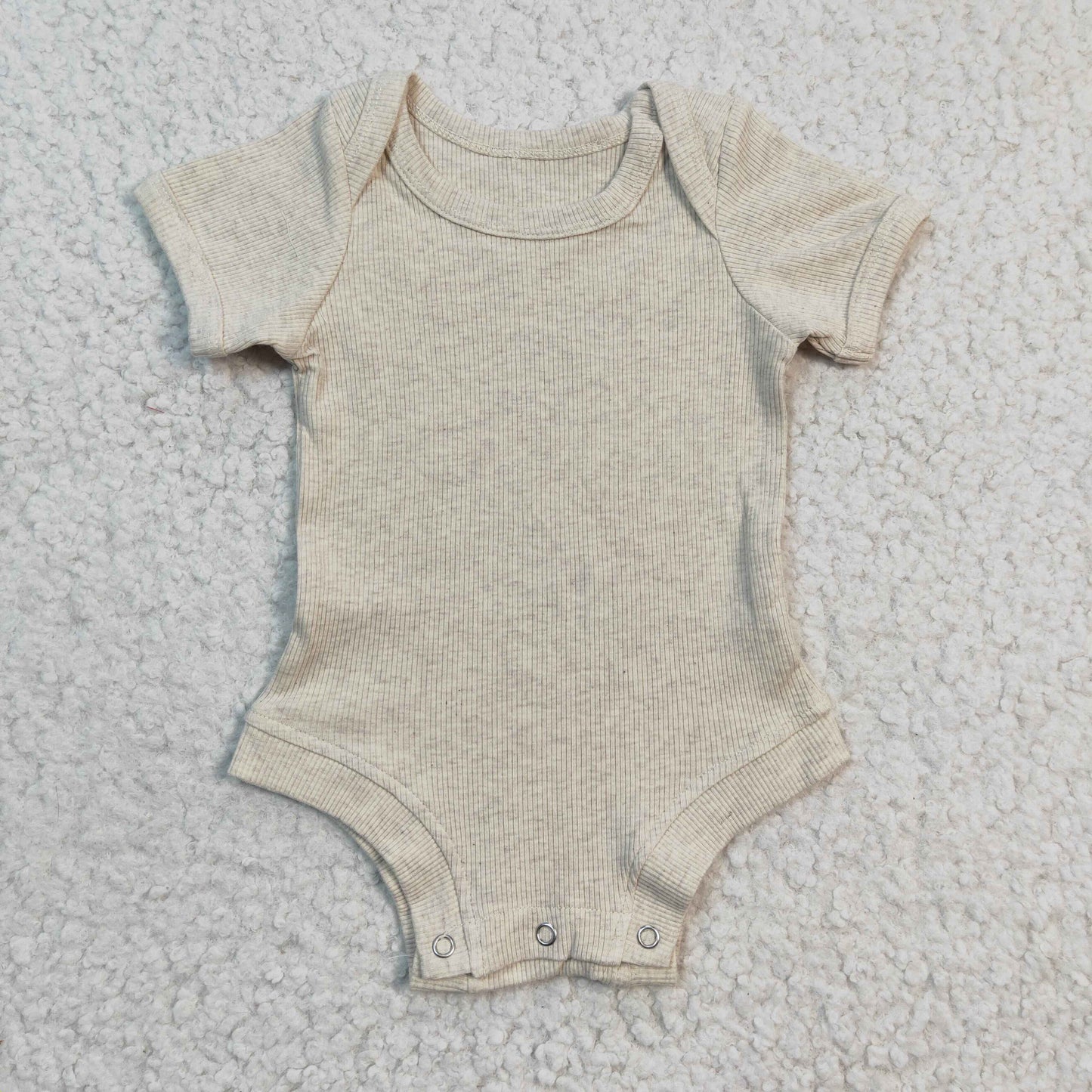 Grey Rubbed material Short Sleeve Jumpsuit