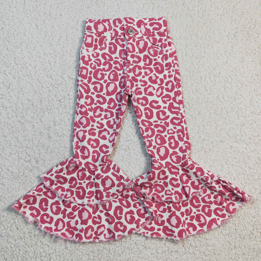 Pink Leopard bottom Jeans