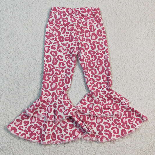 Pink Leopard bottom Jeans