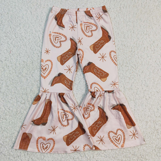 Heart Boots bell pants