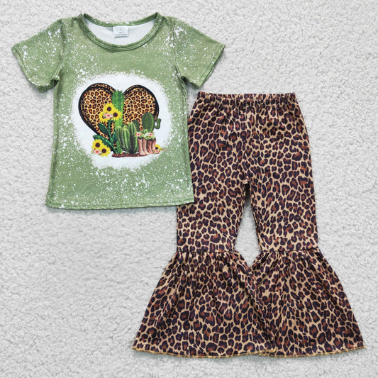 Green Leopard Cactus Girl Outfits