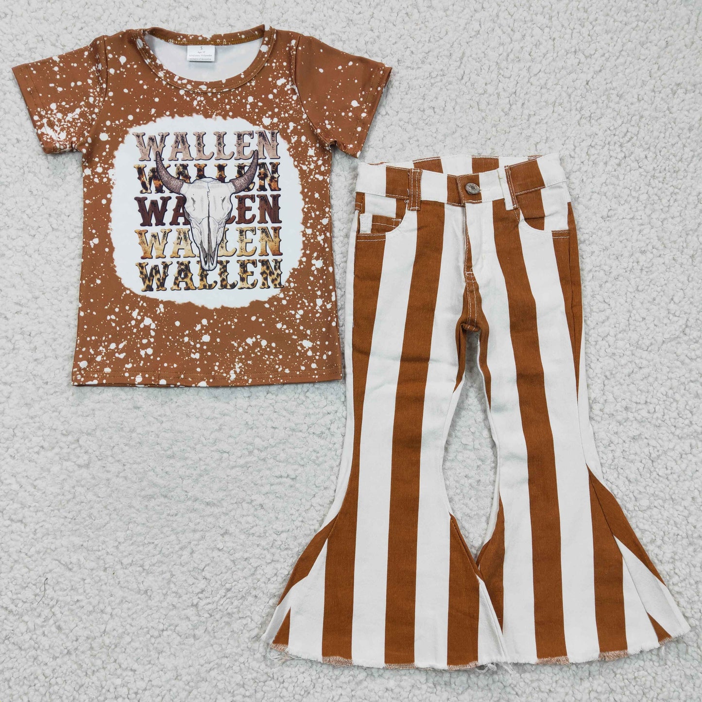 Western Cow shirt Stripe Jeans