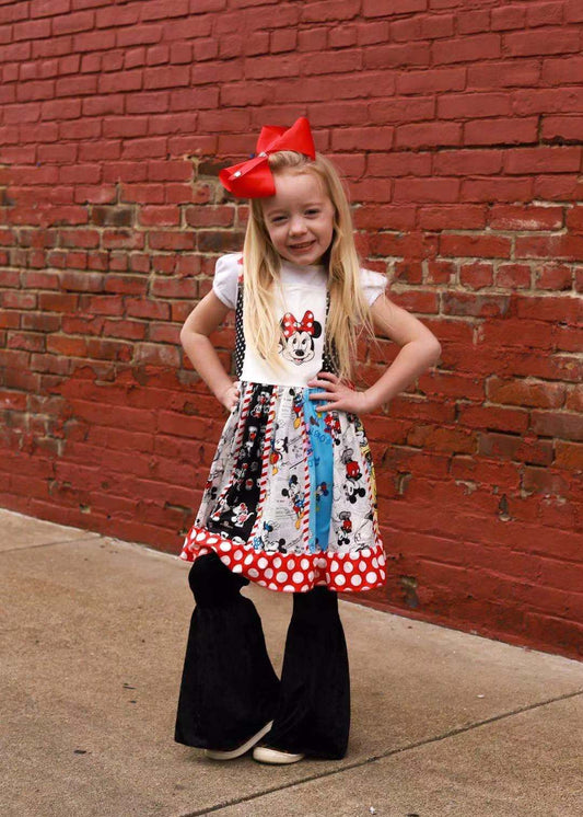 red Cartoons Twirl Dress Boutique girls dress