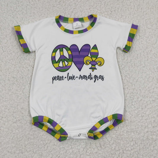 Purple Cartoon Baby Romper