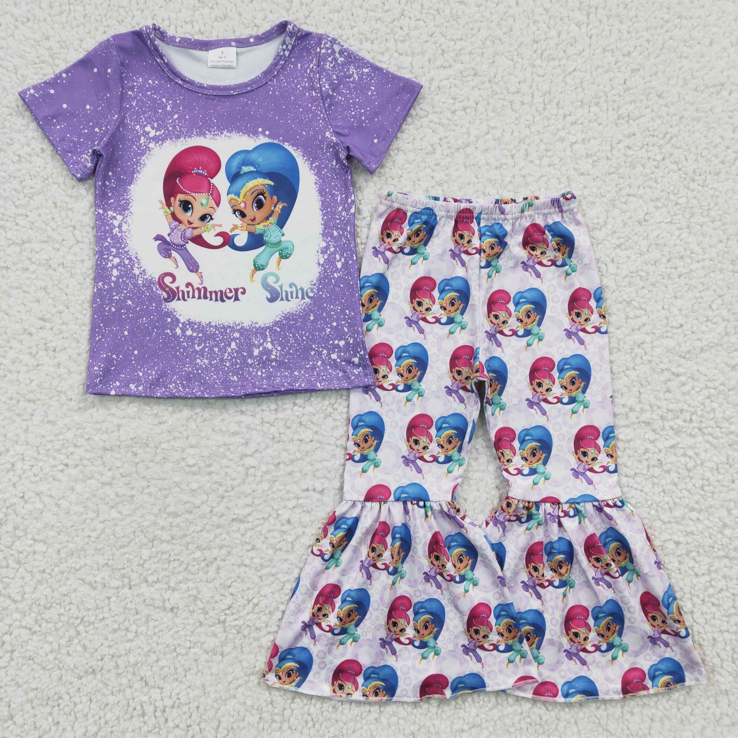 Purple Cartoon Girls Outfits