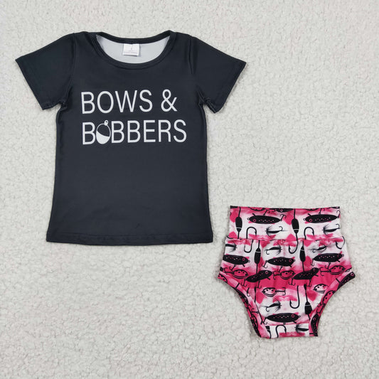 Black Cow Girls Set Bummies