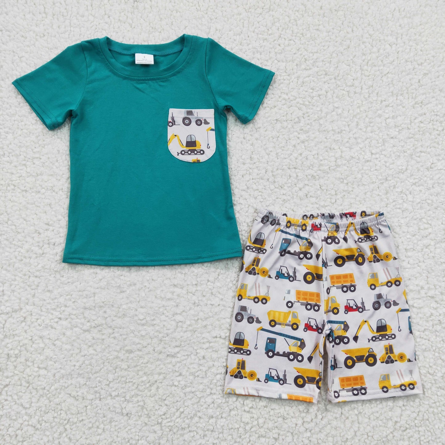 Green Car Summer Boy Set