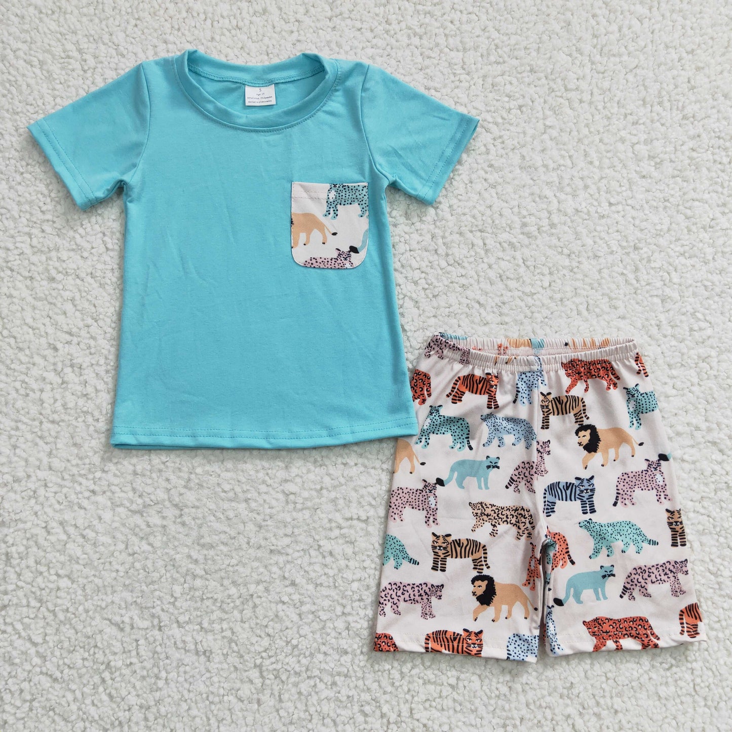 Blue Tiger Summer Boy Set