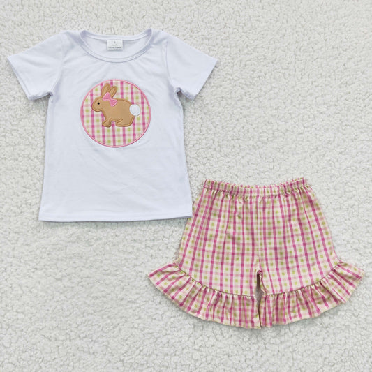 Easter Embroidered Bunny Summer Set