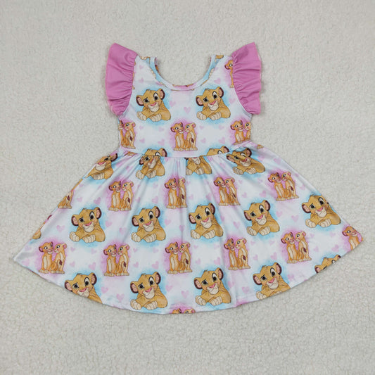 lion Short Girls Dress