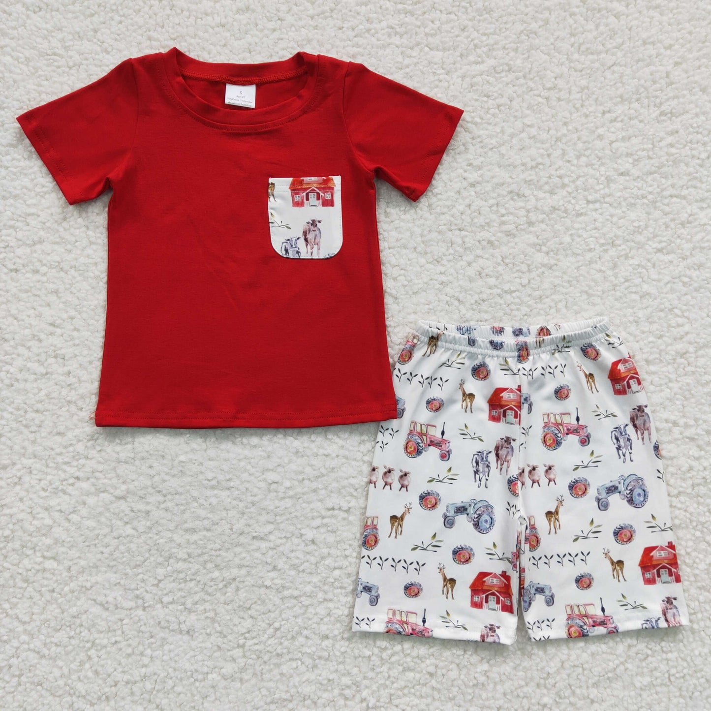 Red Animal Summer Boy Set