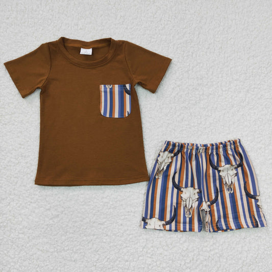 Western brown Cow Summer Set