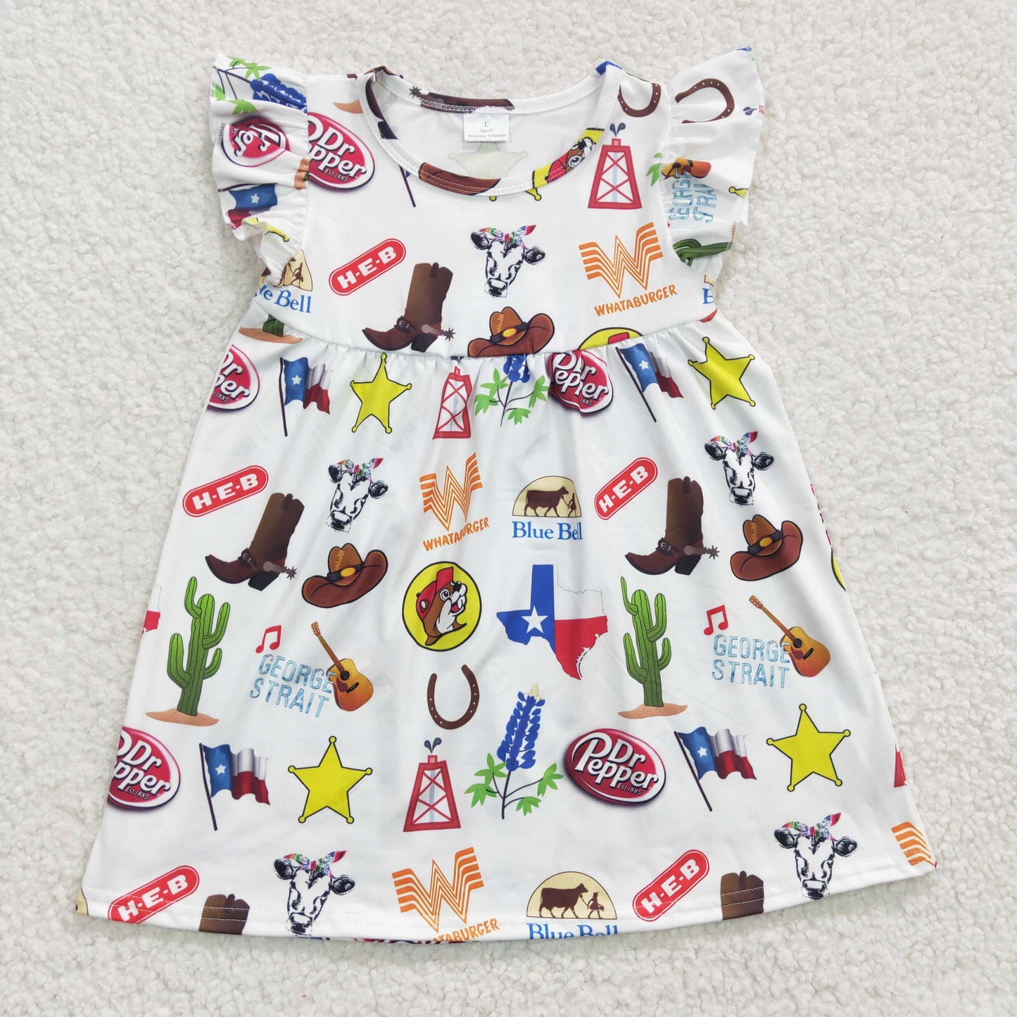 Flag Short Sleeve Skirt