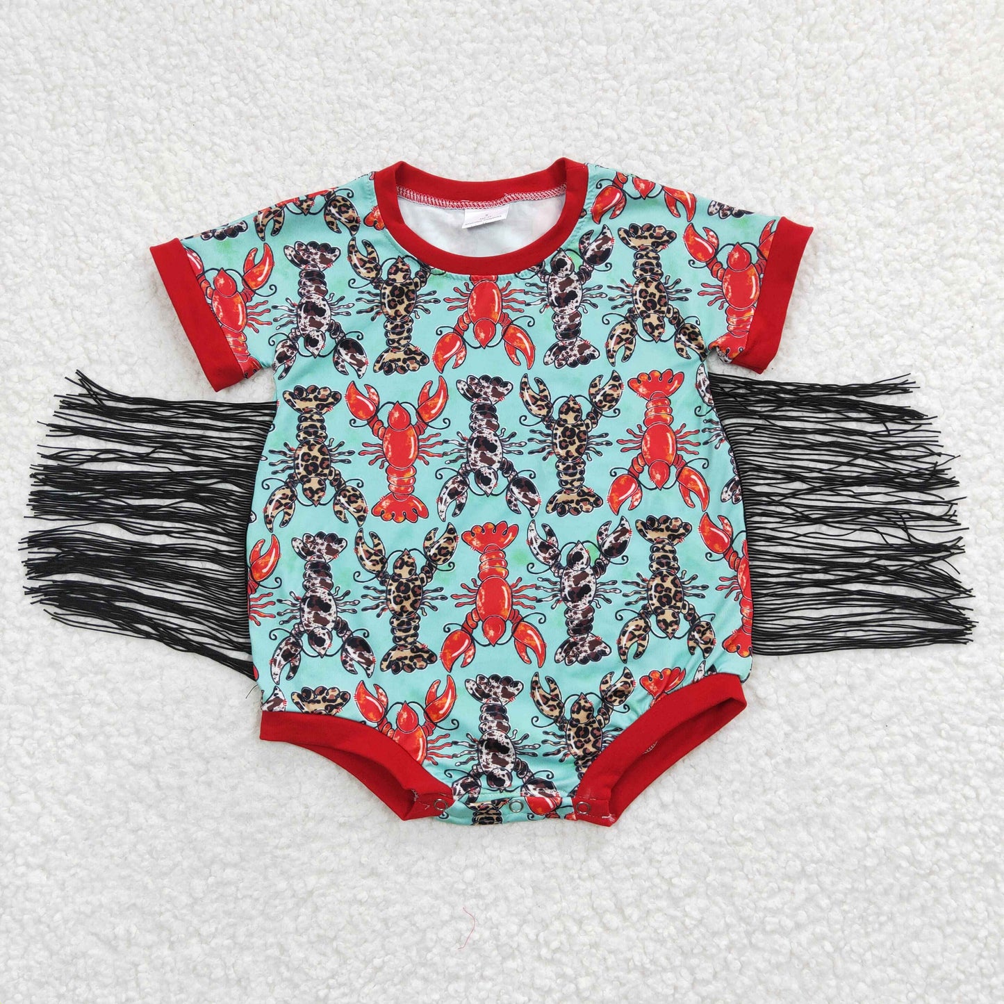 Blue Lobster Baby Romper