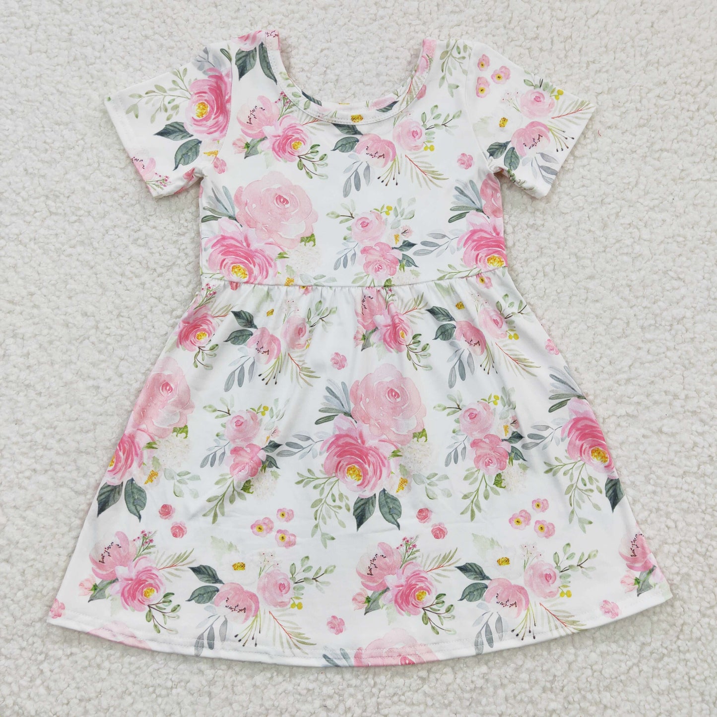 Pink floral Girls Dress