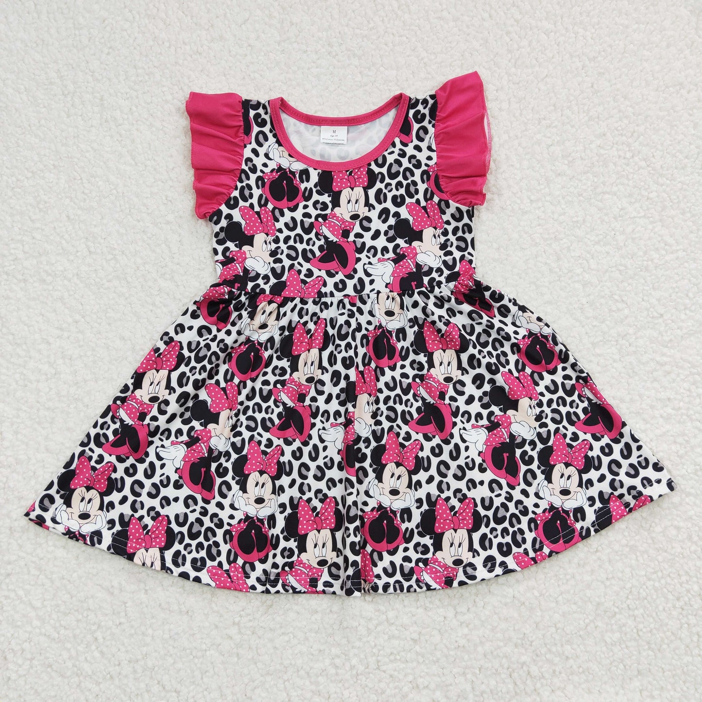 Leopard Cartoon Girls Dress