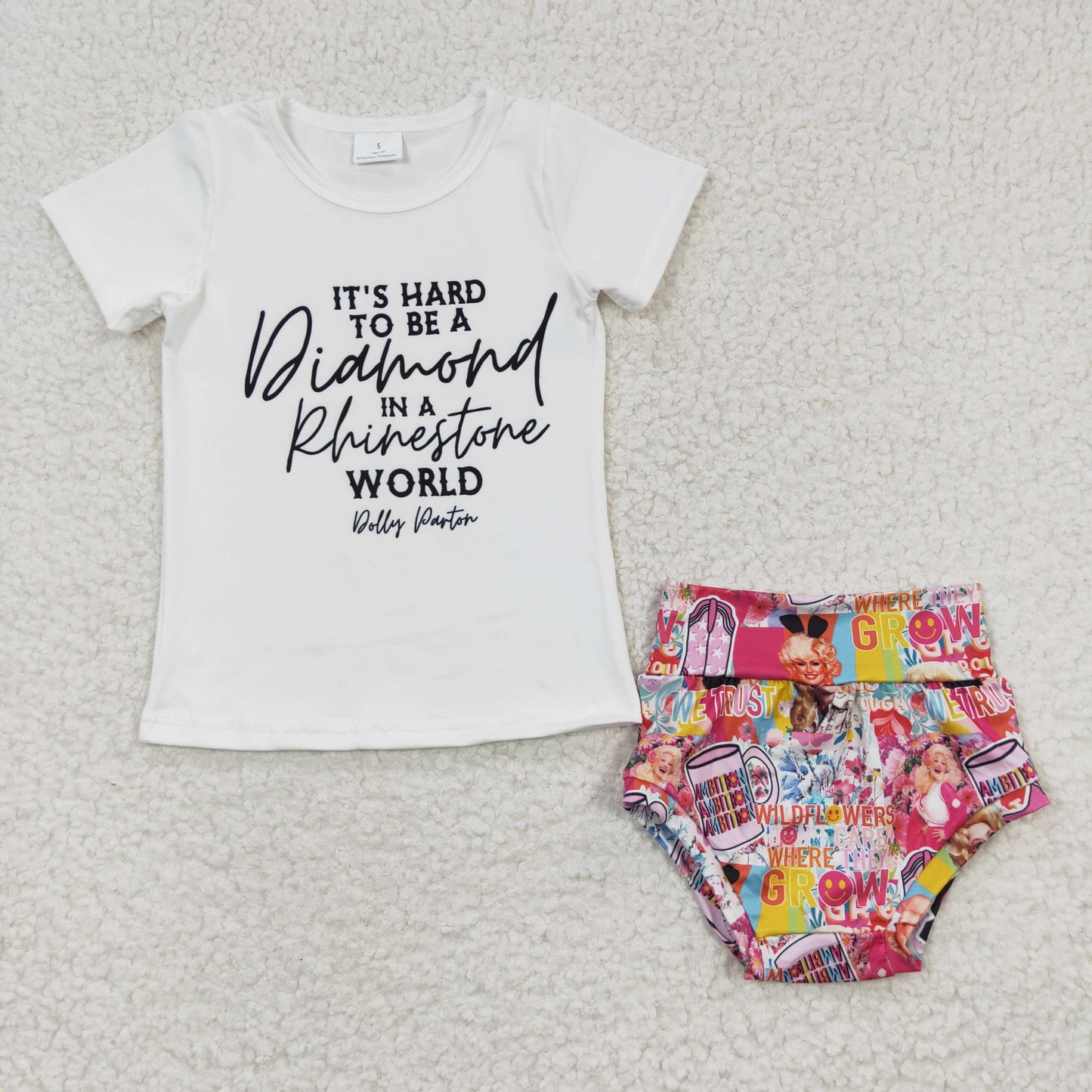 Pink Girls Set Bummies