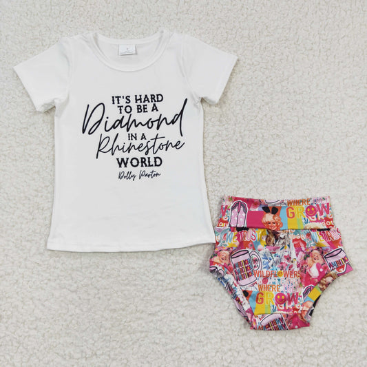 Pink Girls Set Bummies