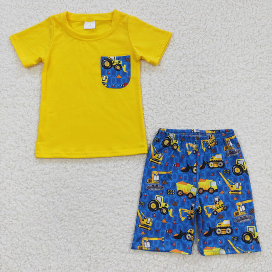 Yellow Car Boy Summer Set