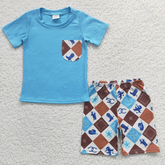 Western Blue Boy Summer Set