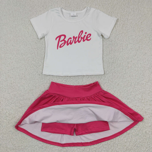 Pink Cartoon Girls Pant Set