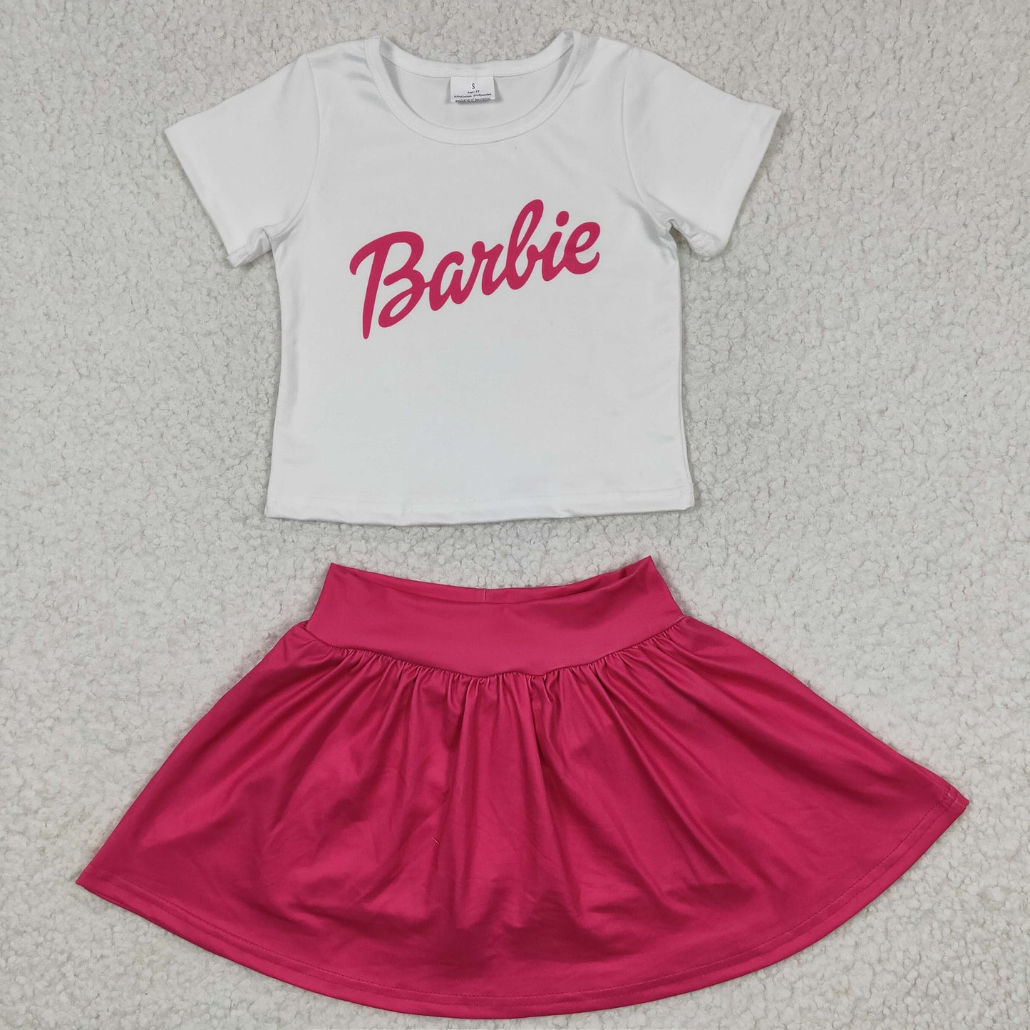 Pink Cartoon Girls Pant Set
