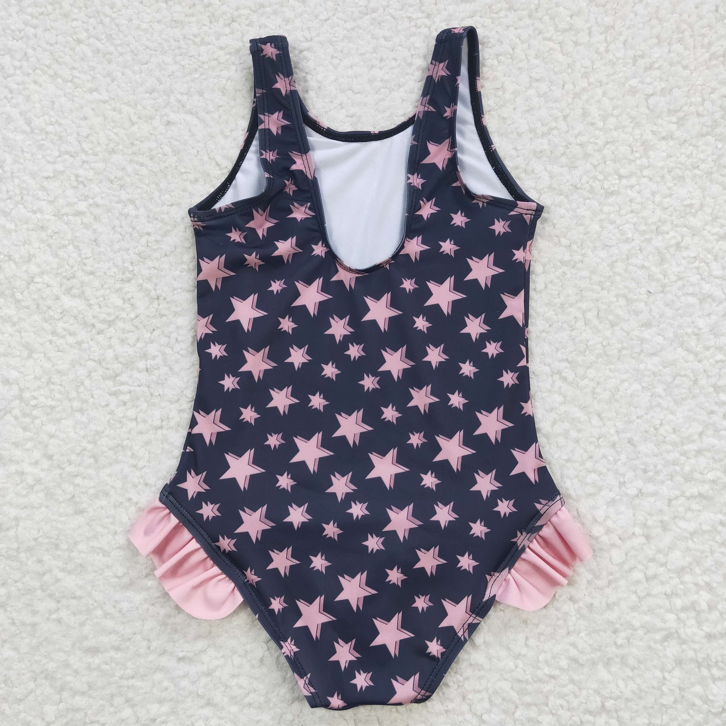 Pink Star Girls Summer Swimsuit