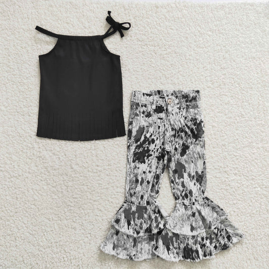 Black Top Baby shirt +Jeans