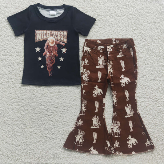 Cowboy Baby shirt Jeans Set