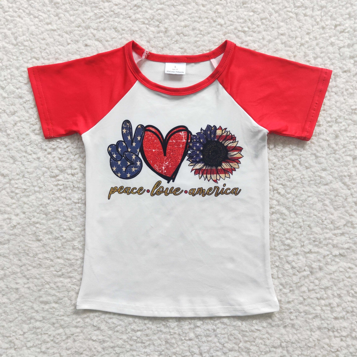 Red July Of 4th Baby shirt