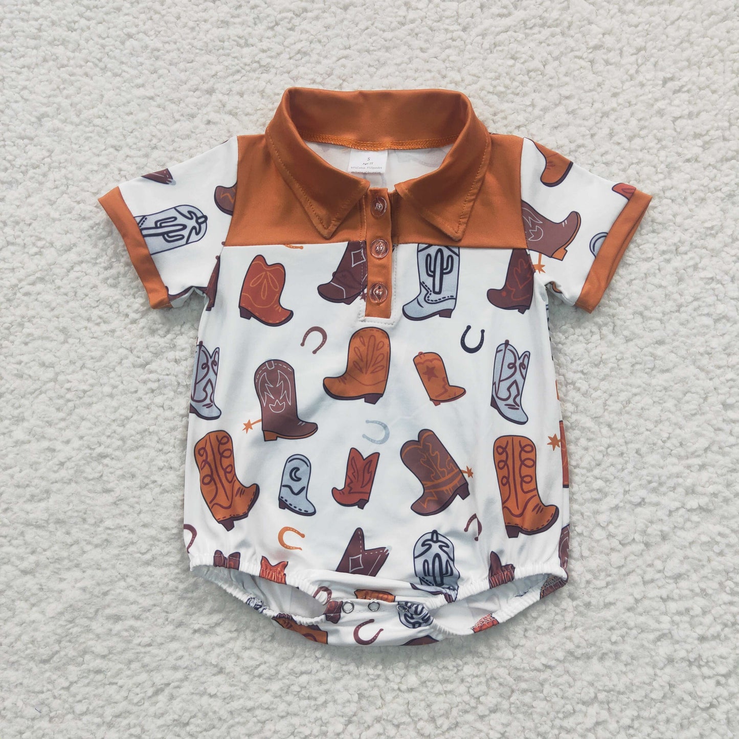 baby Boot Boy romper