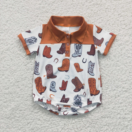 baby Boot Boy romper