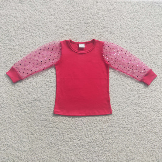 Pink Lace Girls Shirt