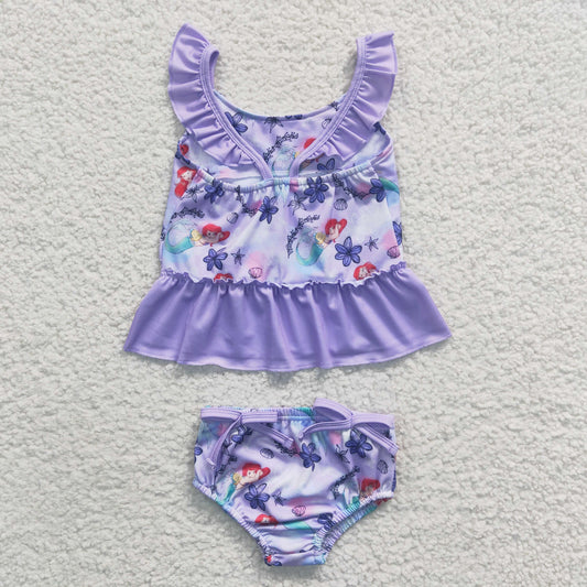 Mermaid 2pc girls summer Swimsuit