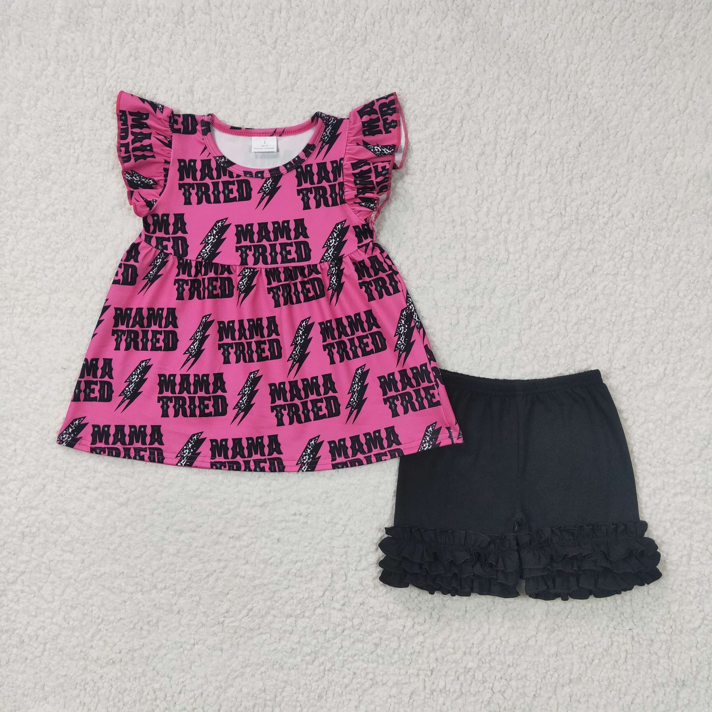 Purple Cartoon Summer Girls Set