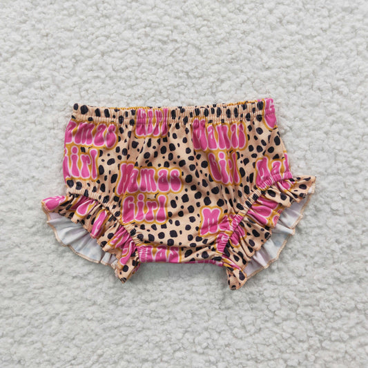 Pink Leopard MAMA Girls Baby Bummies