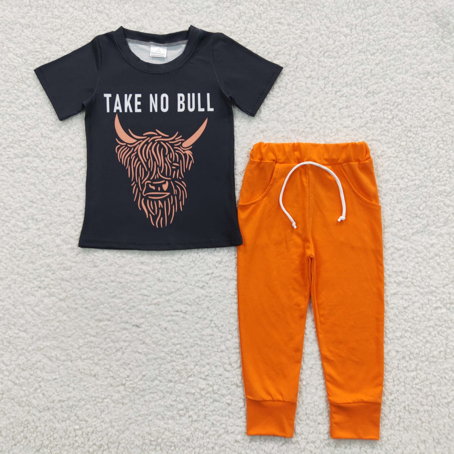 Black Cow Pant Set