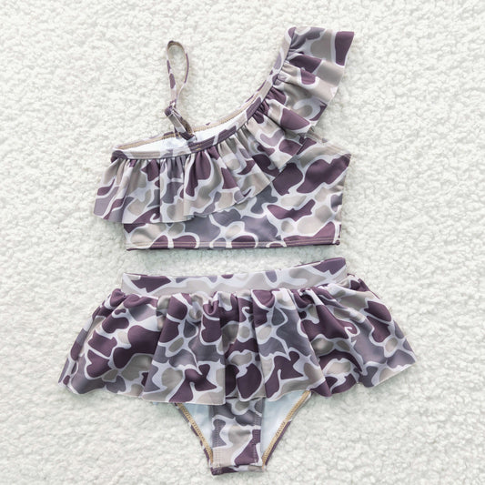 Camo 2pc girls summer Swimsuit