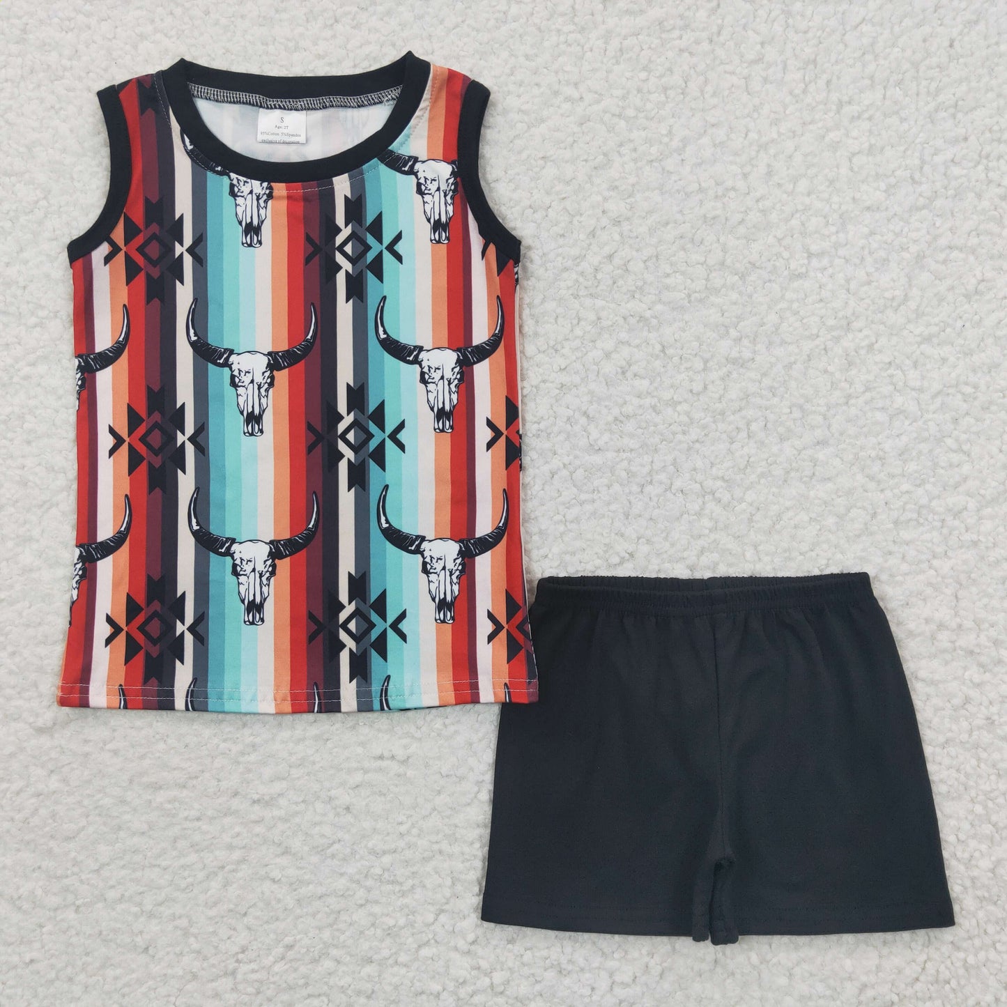 Western Cow Summer Boy Set