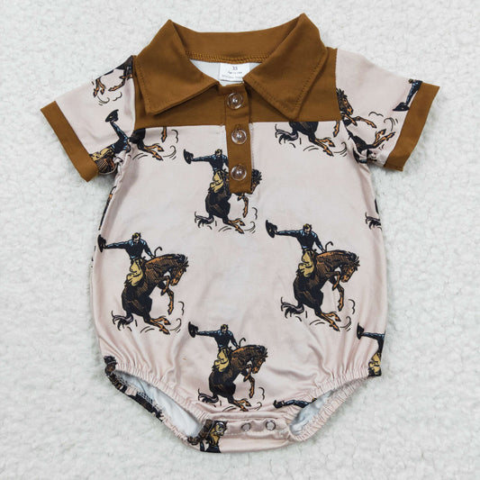 Cowboy Horse Boy romper