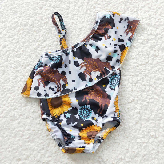 Sunflowers Cow Swimsuit