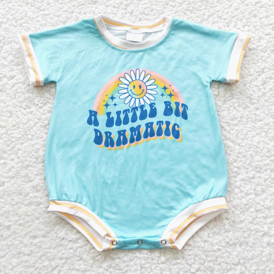 Little Smile Blue Baby Romper