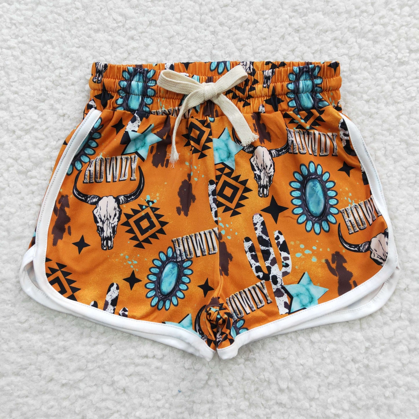 Western Cow Shorts