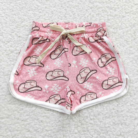 Western Pink Cow Shorts