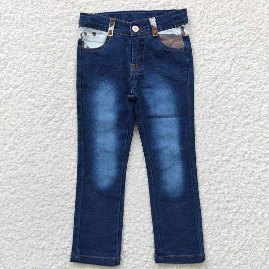 Blue Straight Jeans Pants