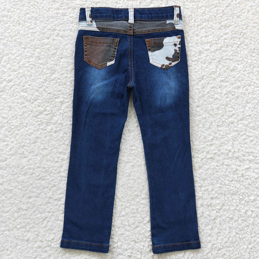 Blue Straight Jeans Pants