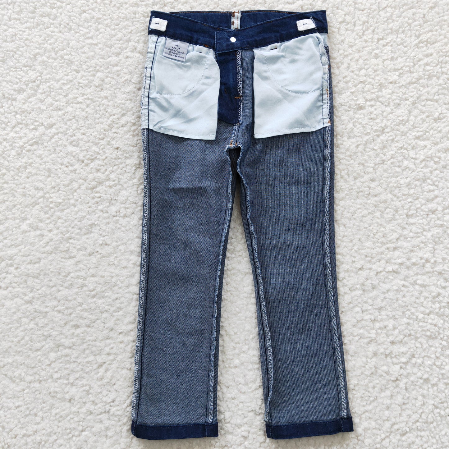 Blue Straight Jeans Pants