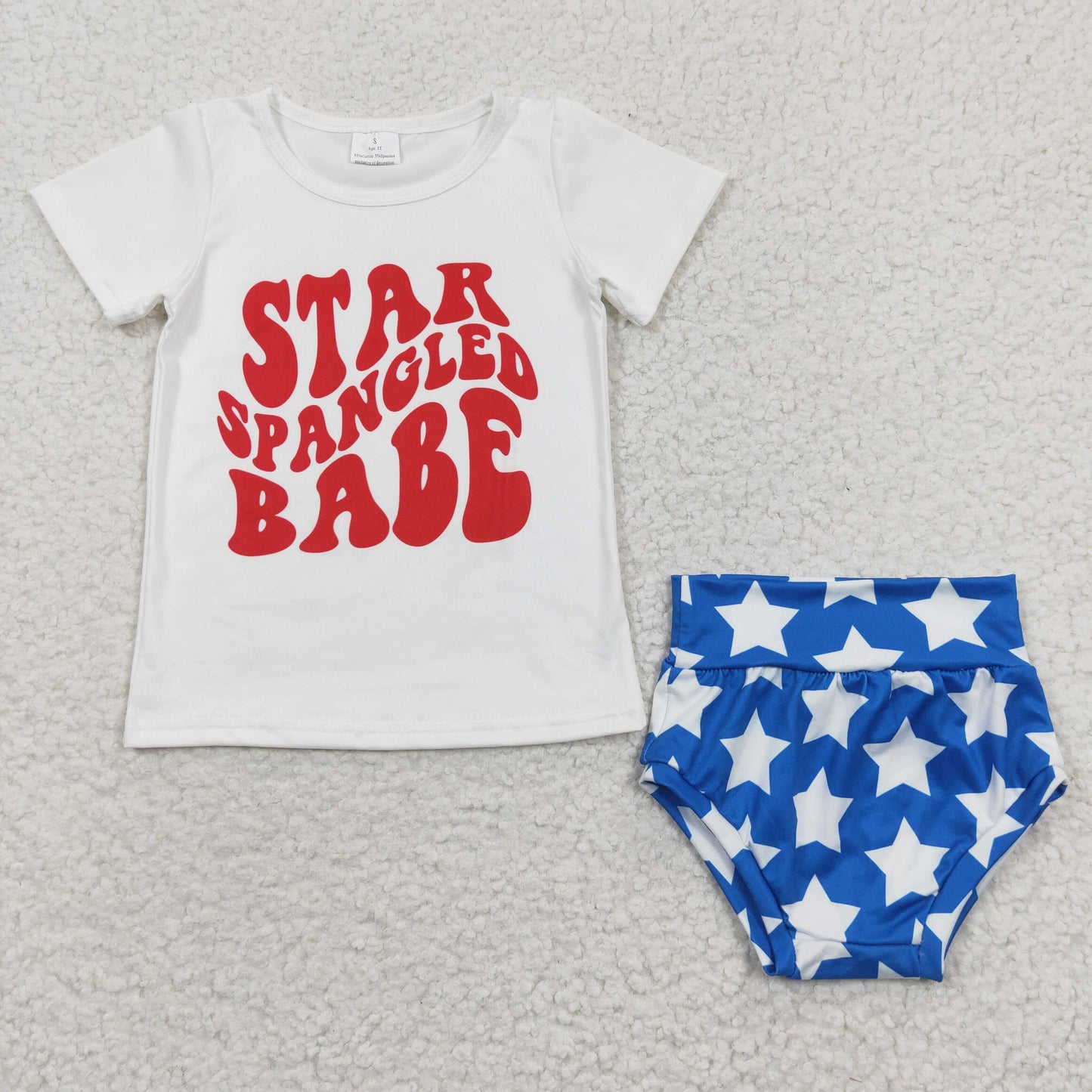 July Of 4th Star Red Girls Bummies