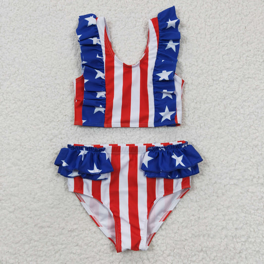 July Of 4th 2 pc Girls Summer Swimsuit